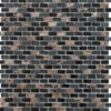 Dahli Black Brick Mosaic 286mm X 286mm