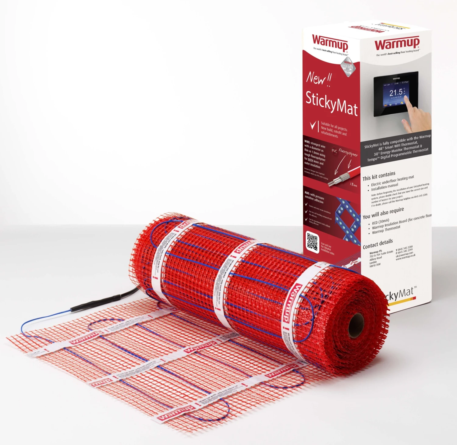 Warmup Underfloor Heating StickyMat 150w 3 Warmup Underfloor Heating StickyMat 150w