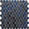 Waxman Hexagon Stone-Opalo Black Blend 301mm X 290mm -Default Template 6 Hexagon Stone Opalo Black Blend