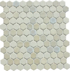 Waxman Hexagon Stone-Opalo White Blend 301mm X 290mm