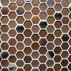 Honeycomb Copper Mosaic 275mm X 285mm