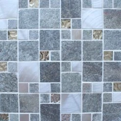 Meteor Grey Square Mosaic 300mm X 300mm