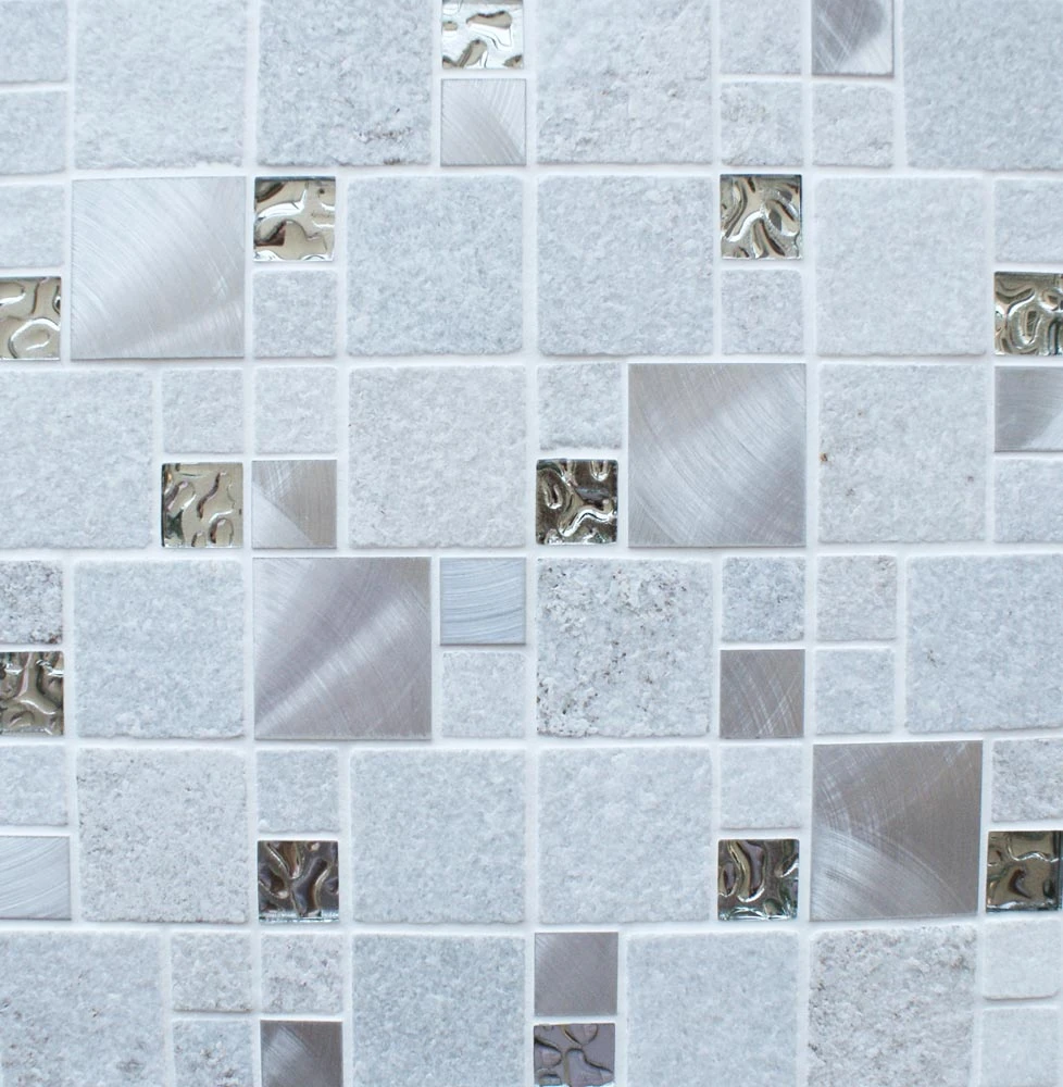 Meteor White Square Mosaic 300mm X 300mm 3 Meteor White Square Mosaic 300mm X 300mm