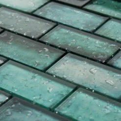 Rainfall Green Glass Mosaic