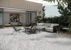 Lavastone Silver 18mm Outdoor Porcelain Tile